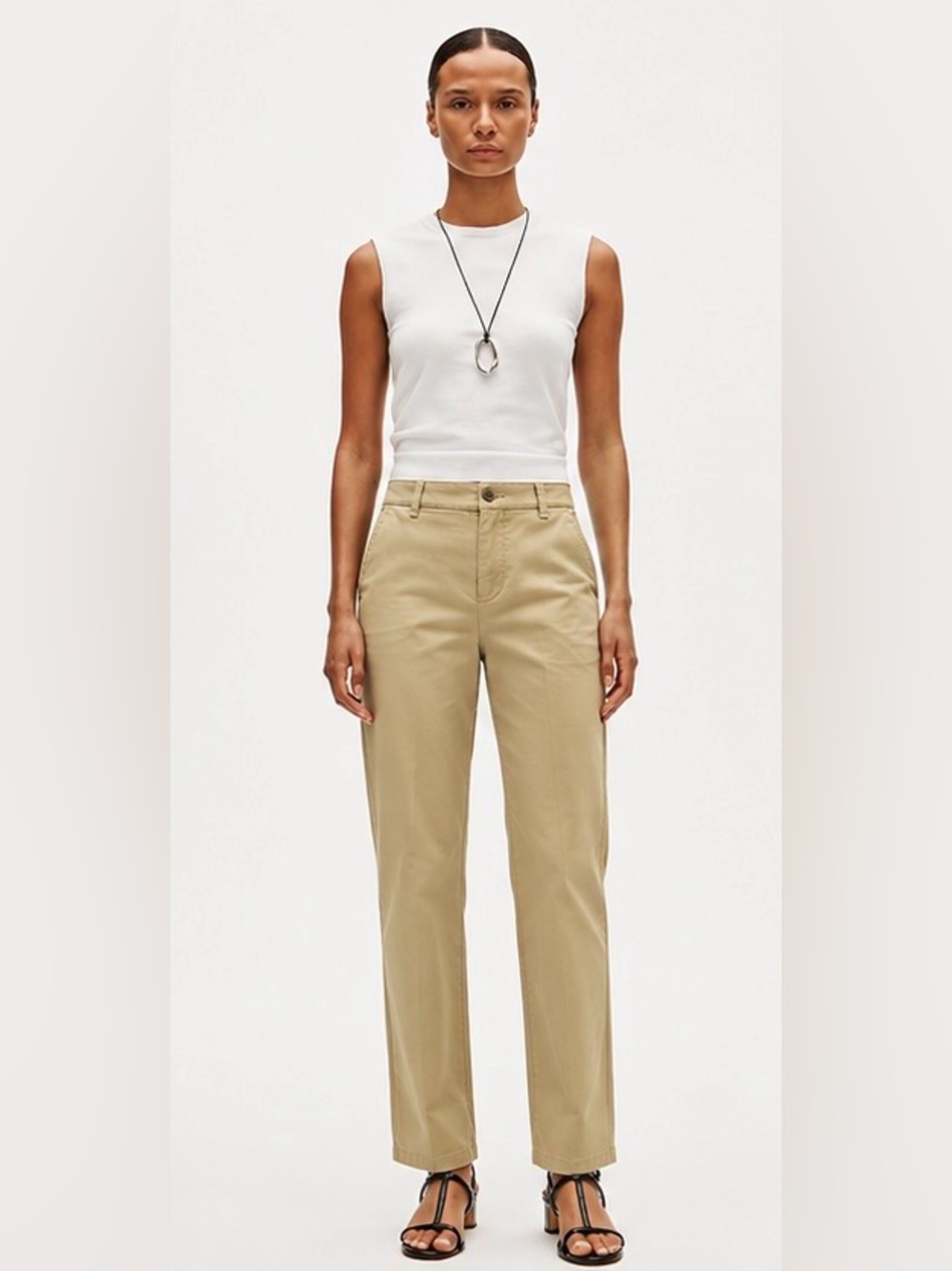 J.Crew Kate straight-leg pant in chino in honey brown